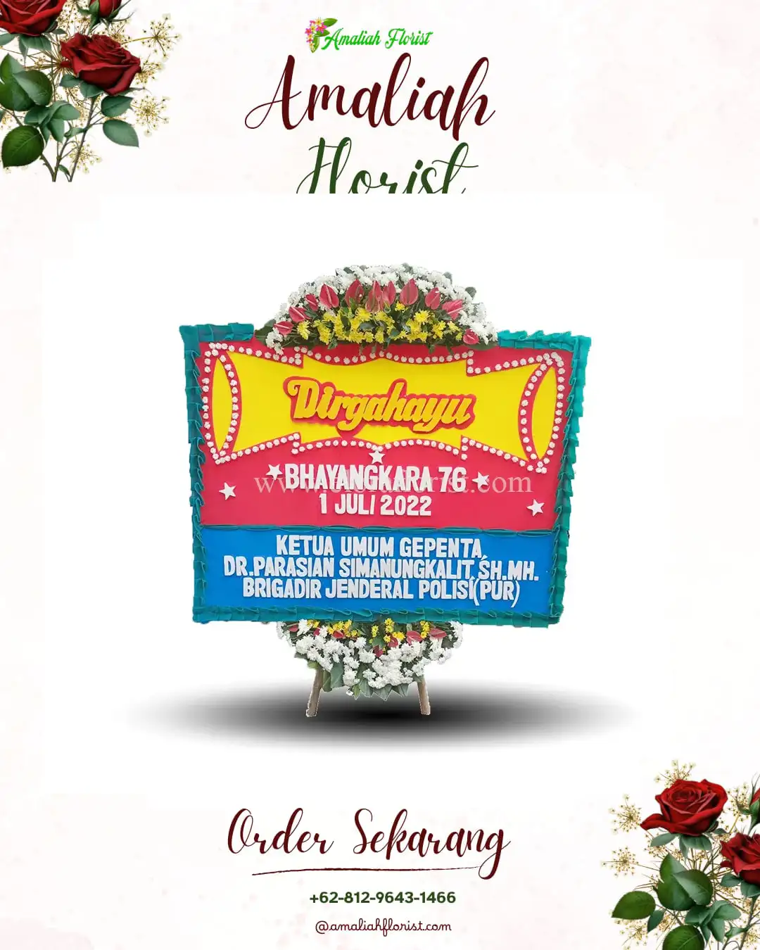 Papan Bunga HUT Ulang Tahun Sidorejo